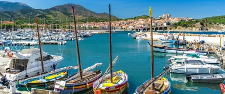 High-end, air-conditioned apartment in the heart of Banyuls