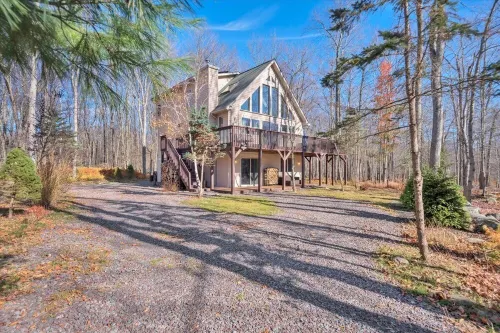 A-Frame Chalet - Mountain modern in Big Bass Lake with pool!