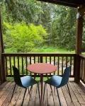 The Hide & Seek: vintage modern forest cabin with sauna