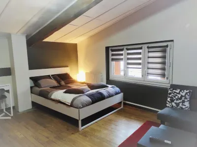 Studio Duplex Avec Terrasse Ombragée Hotels near Centre commercial Lempdes
