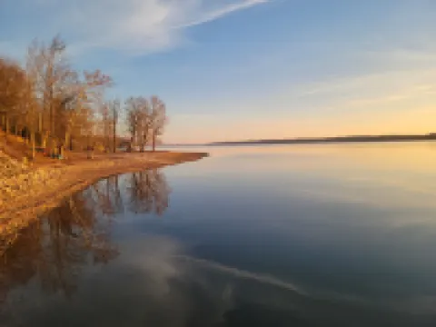 The Barge Inn has amazing views of beautiful Kentucky Lake.