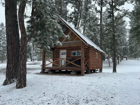 Deer Cabin at Glacier Hidden Cabins near Glacier National Park