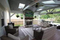 Oasis at Avalon Lakes - Hot Tub -  Gas Fire Pit -  Outdoor livingroom w/gas fire