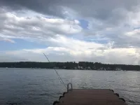 Cozy Lakefront House with a private dock and lakefront.