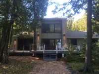 250'  Relaxing Waterfront Spacious Remodel & Walking to Sand Beach New Fireplace Hotels in Baileys Harbor