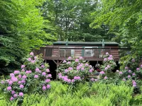Romantic Getaway, Private Cabin Overlooking Sawyer Lake  Wifi, TV, AC, Heat