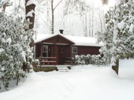 Cozy Couples Creekside Cabin at TwinBrook Resort - Post-Helene Update!