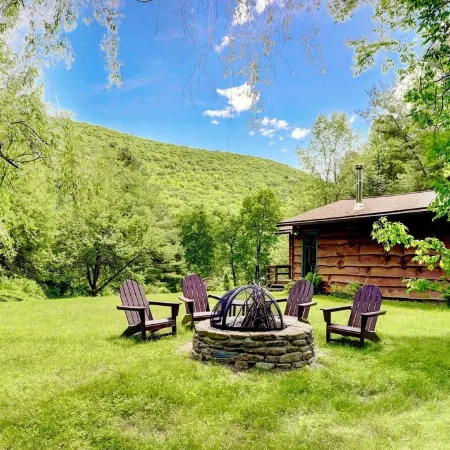 Grandview Cabin is in Woodland Valley in the High Catskill Mountains