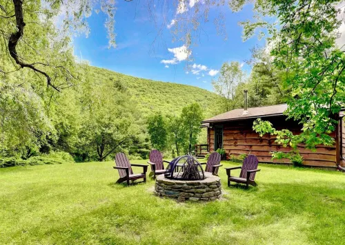 Grandview Cabin is in Woodland Valley in the High Catskill Mountains