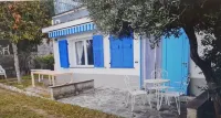 White & Blue House
