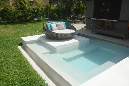 Casas de Agua. Villa Agua Viva. Natural walking trail to the beach.