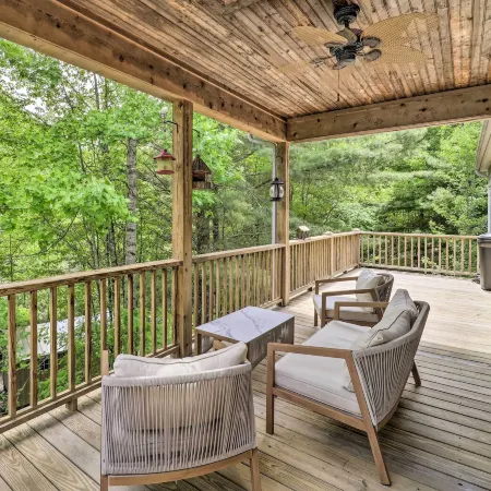 Pond on-Site! Dog-Friendly Blue Ridge Mtn Retreat