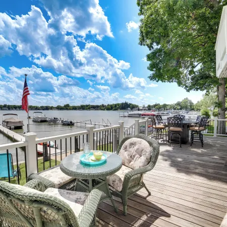 Waterfront Clarklake Escape - Deck, Dock & Views