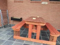 Apartment with Lush green garden and a Pool