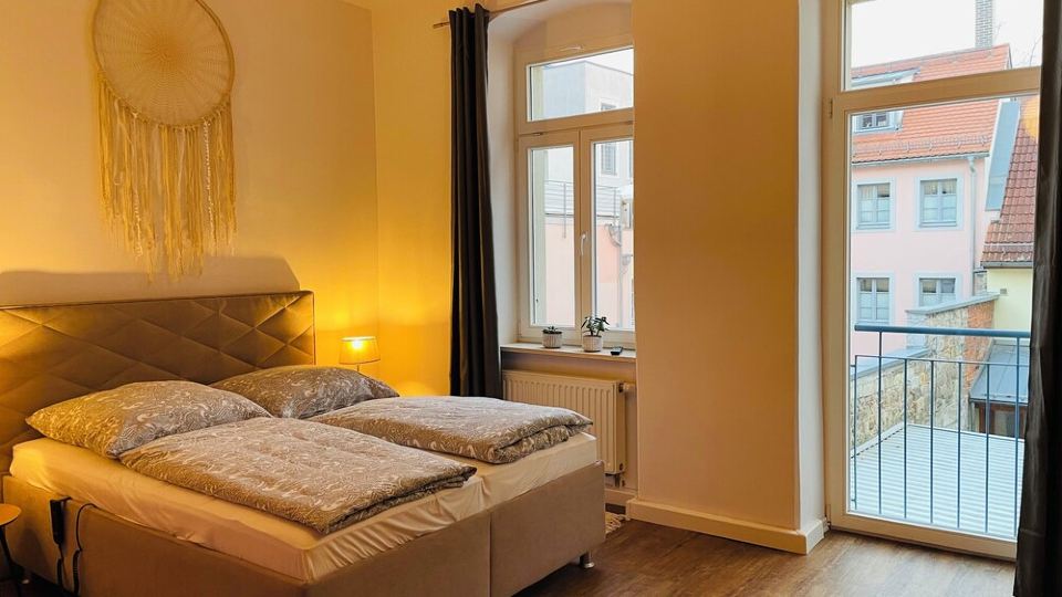 Old Town Apartment Pirna 4 persons Kitchen Netflix Top Location