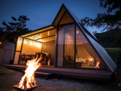 Cheongdo Havi Caravan Glamping Pool Villa