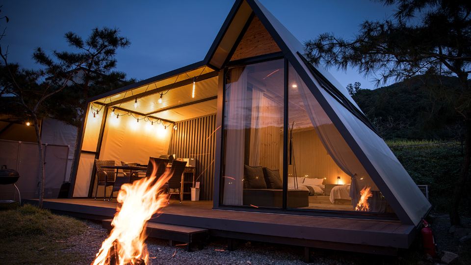 Cheongdo Havi Caravan Glamping Pool Villa