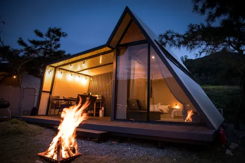Cheongdo Havi Caravan Glamping Pool Villa - 4-Star