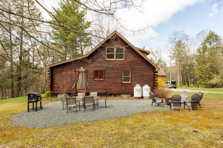 Log Cabin at the Goat Sanctuary