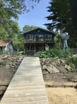 River retreat in Momence, IL. with river access. There is a private dock onsite.