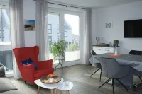 New vacation apartment with sunny balcony and large bicycle cellar