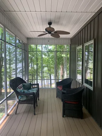 Lake Front Cottage with private sandy beach