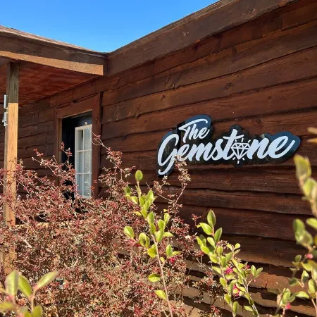 The Gemstone Cabin. Diamond hunters headquarters. Near The Crater of Diamonds