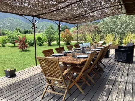 Modern and warm wooden house in a quiet area