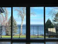Lake front house on Lake Champlain