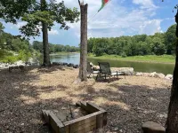 Unwind at this peaceful oasis on the Ouachita River in Caddo Valley.