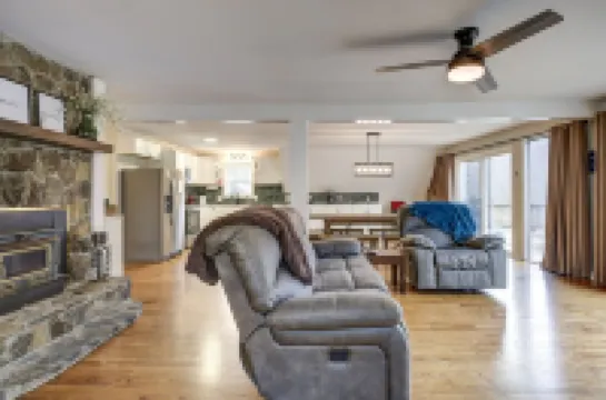 Lake House Living. Relax with the whole family at this peaceful place to stay.