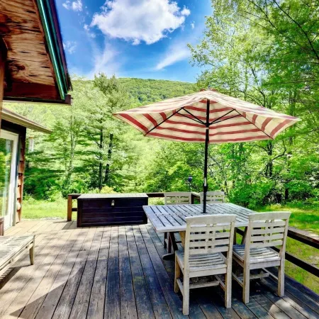 Grandview Cabin is in Woodland Valley in the High Catskill Mountains
