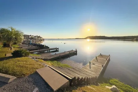 Horseshoe Bay 3-bedroom retreat on Lake LBJ with direct lake access and pool.