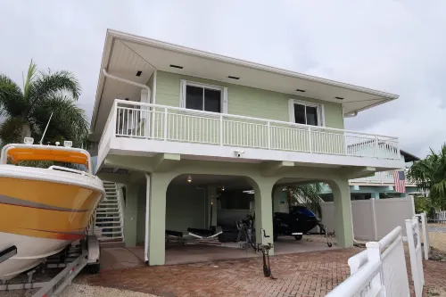 Waterfront House with Boat Dock
