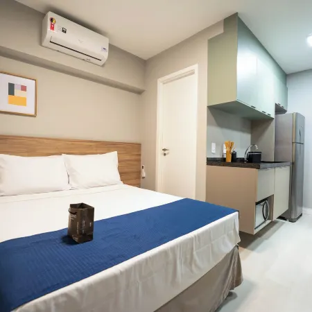Apartamentos Studio Allure Moema - Com café da manhã Opcional, Recepção e Valet 24 Horas Отели рядом с достопримечательностью «Моема»