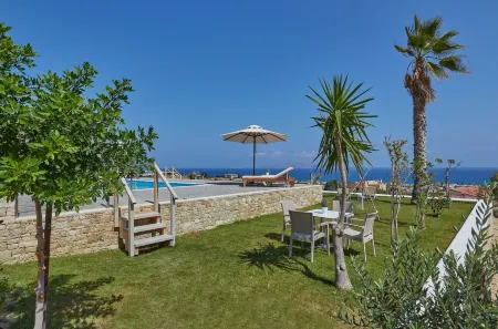 Premium SeaView Villa GG with Private Pool, Sauna and Gym Отели в г. Vathianos Kampos