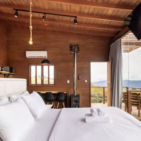 Cabin with Mountain View in Anitápolis VST032