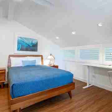 Walk to the beach!  North Shore Surf House Rooms