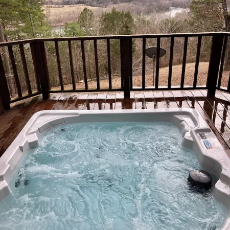 Secluded 3 Acres on the White River.  Custom Cabin with HotTub and Fire Pit!!!