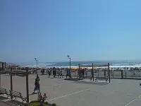 Beach apartment facing the sea.