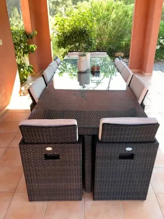 Villa with swimming pool in a quiet natural park Отели в г. Лорг