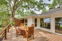 Private Dock: Lakefront Enchanted Oaks Retreat
