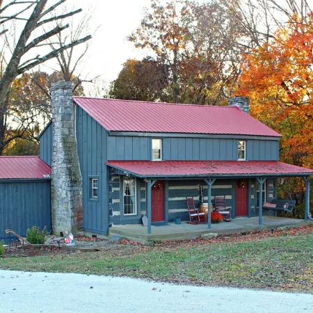 Rustic Retreat, a pre Civil War log cabin.