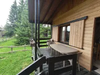 Half wooden CHALET in a clearing in Pyrenees 2000