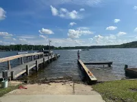 Family friendly lakefront home with private boat ramp and dock