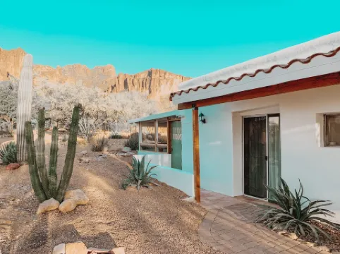 Casita at base of the Superstition Mountains. Unbelievable hiking and views.