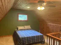 Nice A-Frame cabin located in an isolated area. Borders Patoka Lake property.