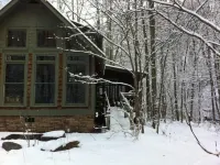 Falls View Cabin at Dennis Mill on designated trout stream.