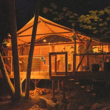 Rapids Luxury Canvas on Deer Lake