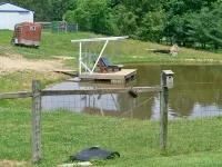 Cabin Borders Zaleski State Forest 40 Private Acres with Stocked Pond